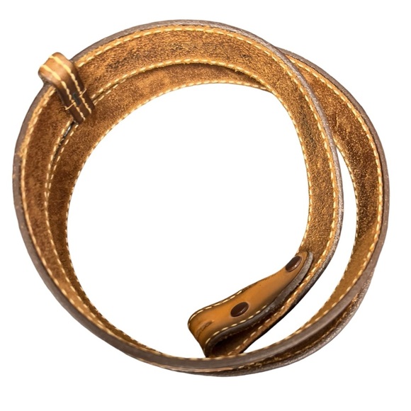 Vintage Leather Custom Stamped Personalized Wayne Longhorn Cattle Western Belt - Picture 5 of 12